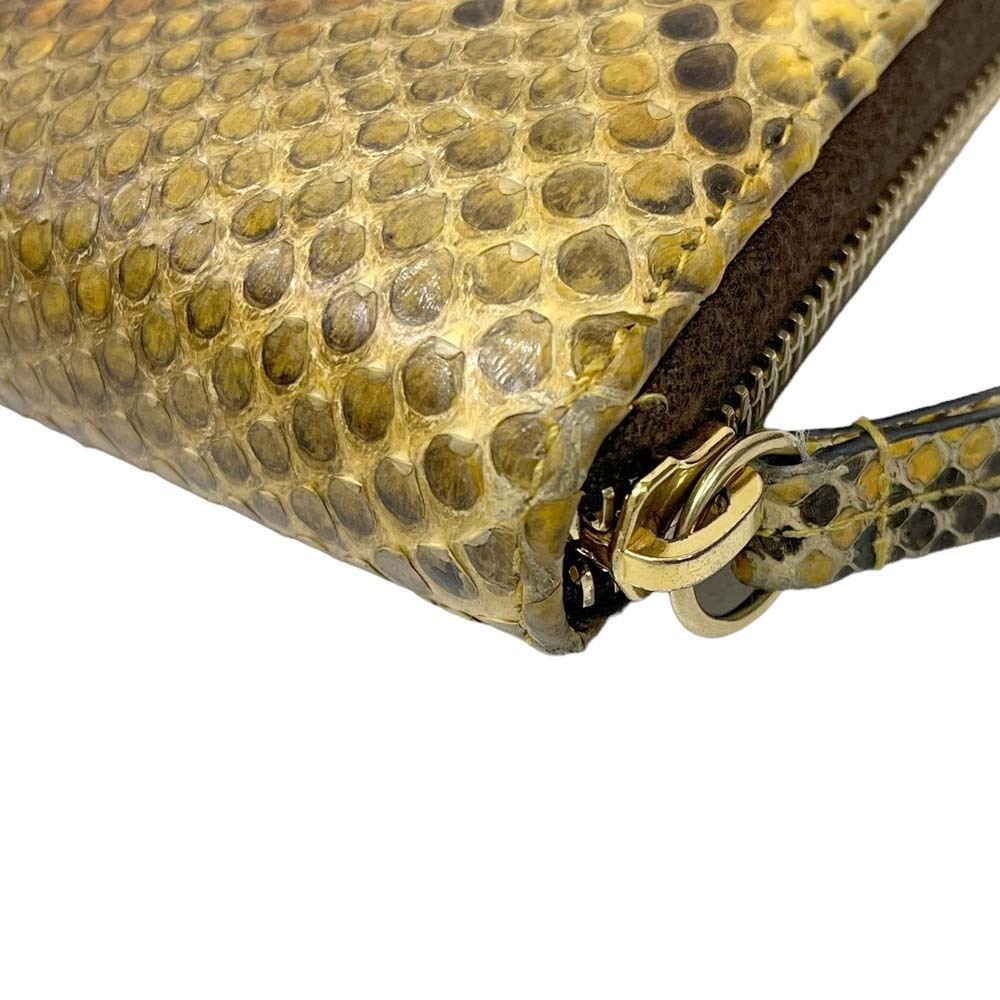 Gucci Double GG Zip Wallet Python Long Compartment - image 11